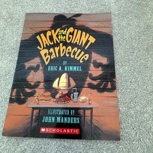 Scholastic Jack and the Giant Barbecue Book - Orange and Black Cover